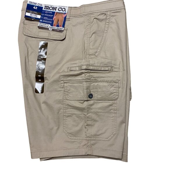 Iron Co. Mens Wheat Regular Fit‎ Stretch Cargo Shorts Size 44 - Picture 6 of 10